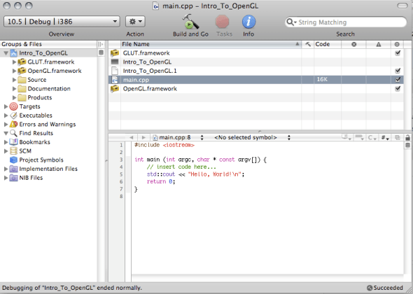 Adding the frameworks