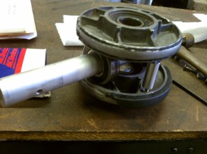 shaft with snowmobile bearings